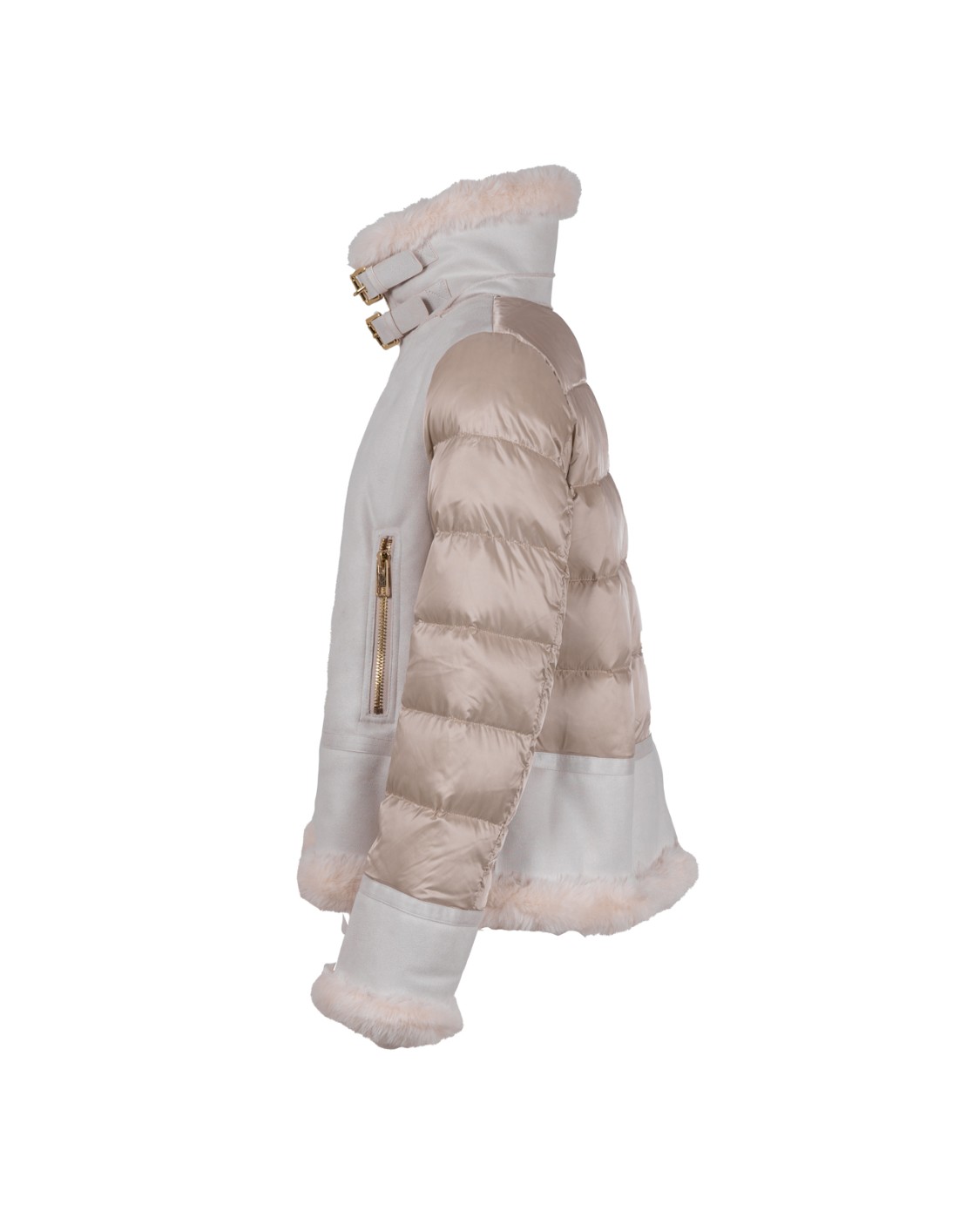 shop VIOLANTI  Giacchetto: Violanti ecomontone.
Maniche lunghe, in piumino.
Parte posteriore in piumino.
Chiusura con zip con doppio cursore.
Collo in ecopelliccia.
Tasche laterali.
Composizione: 100% poliestere.
Fabbricato in Italia.. VL158 5100-510 number 569435